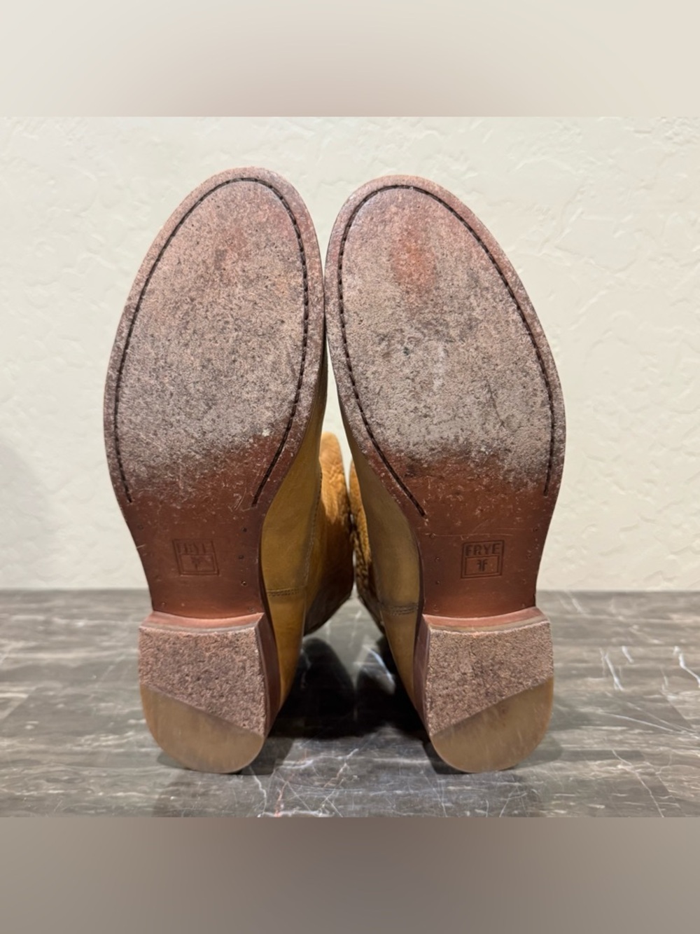 Frye Back Zip Leather Short Riding Boots - Picture 11 of 14